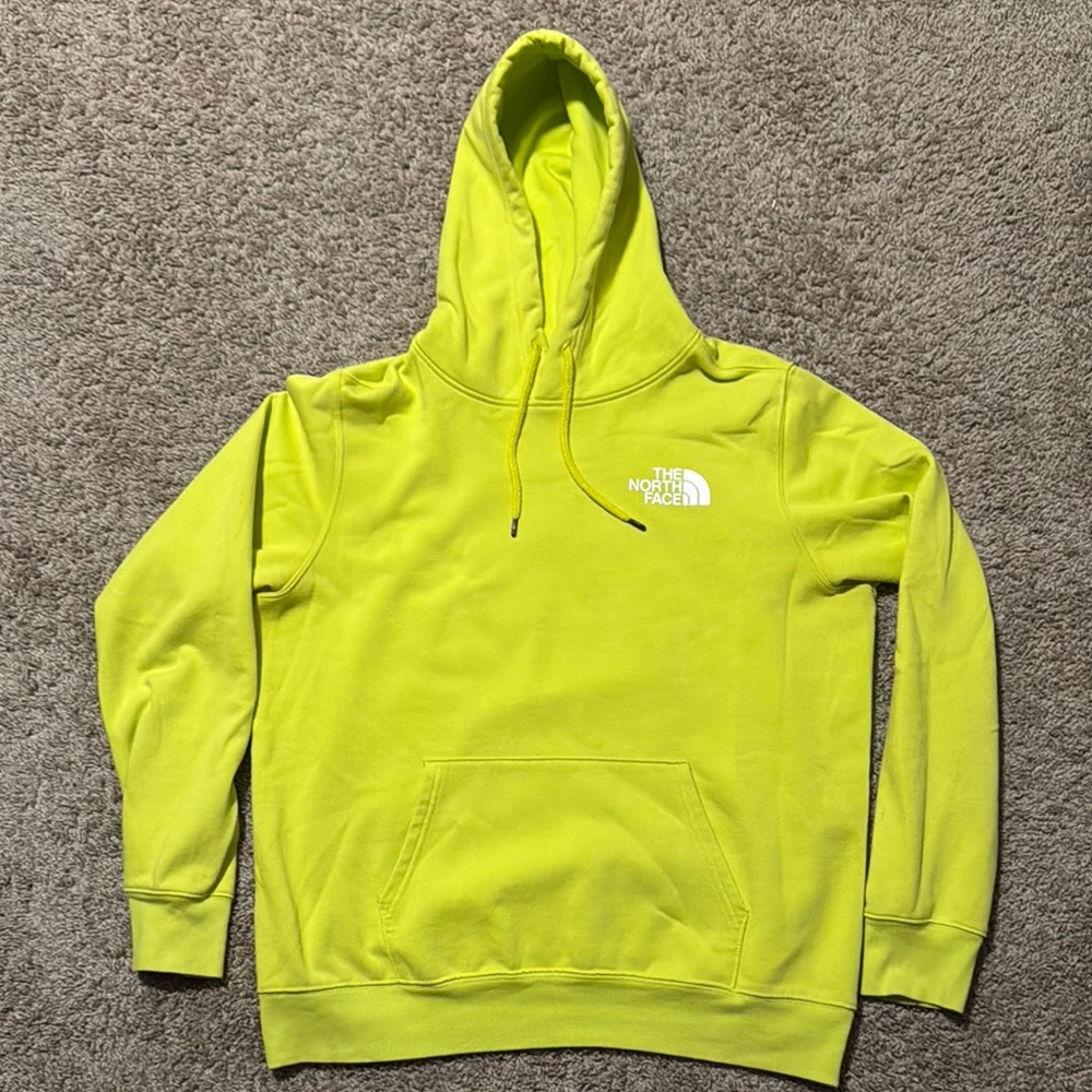 North Face Neon Green Hoodie